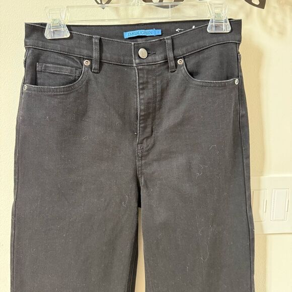 J. McLaughlin Lowden Wide Leg Trouser Jean in Black 2 - Picture 5 of 14